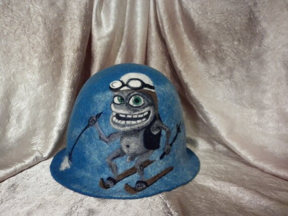 Gefilzte Hut Crazy Frosch Halloween Kostum Realistische Etsy