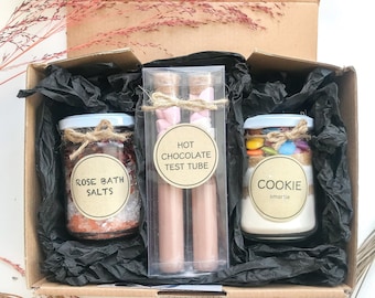 BBY LUV Gift Box | Rose Bath Salts, DIY Cookie Jar & Hot Chocolate