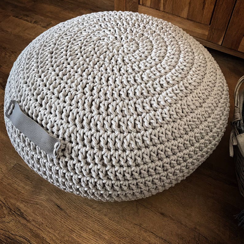 Knitted Pouf. Stop Time Sit Down and Have a Rest. Etsy UK