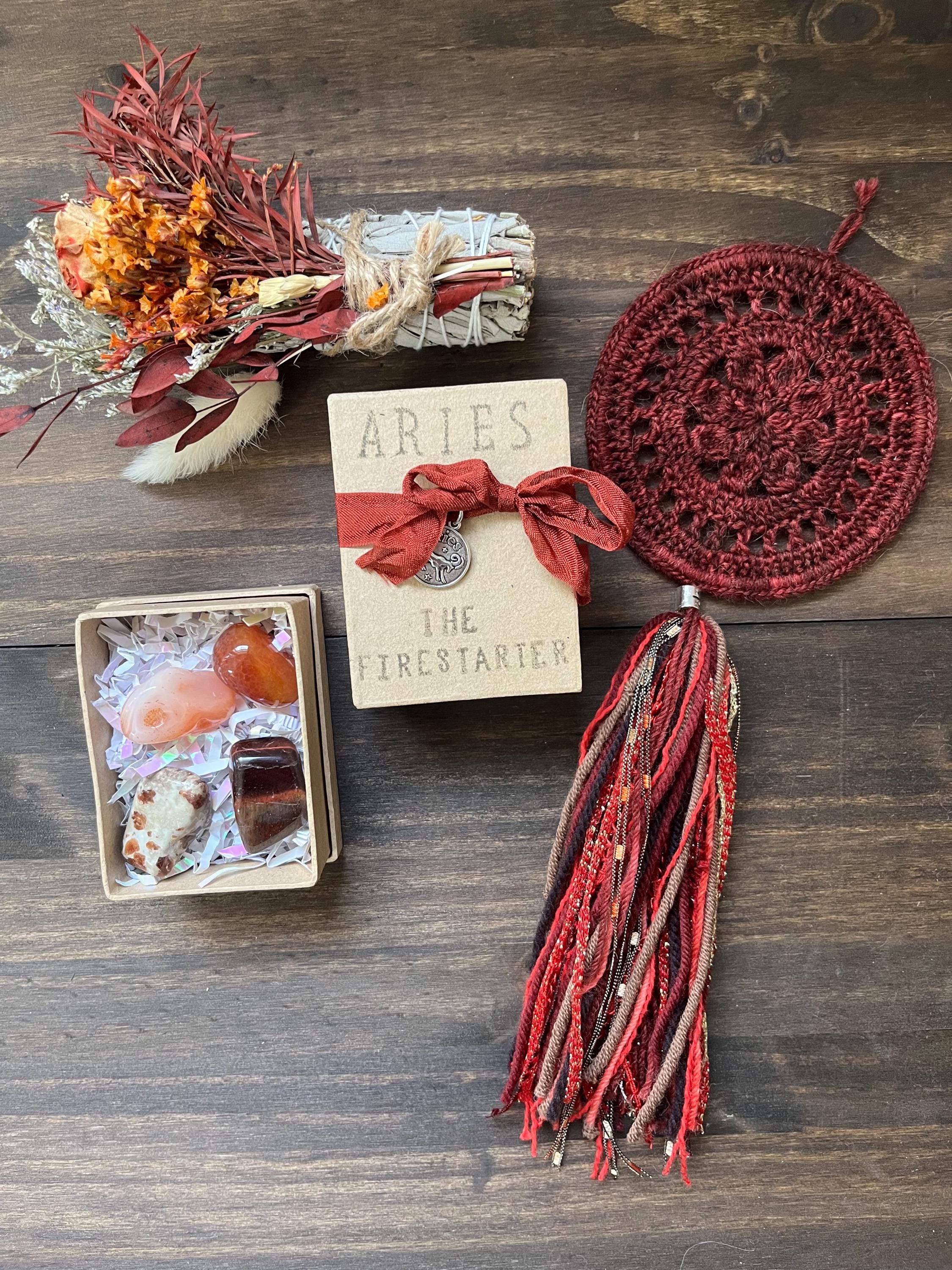 Aries Firestarter Gift Box | Zodiac Self-care Set | Crystals ...