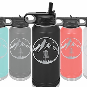 Disc Golf themed Laser engraved 32 oz Vacuum Insulated Water Bottle, Frisbee Golf Gift, Perfect Gift for Disc Golfers, Frolf