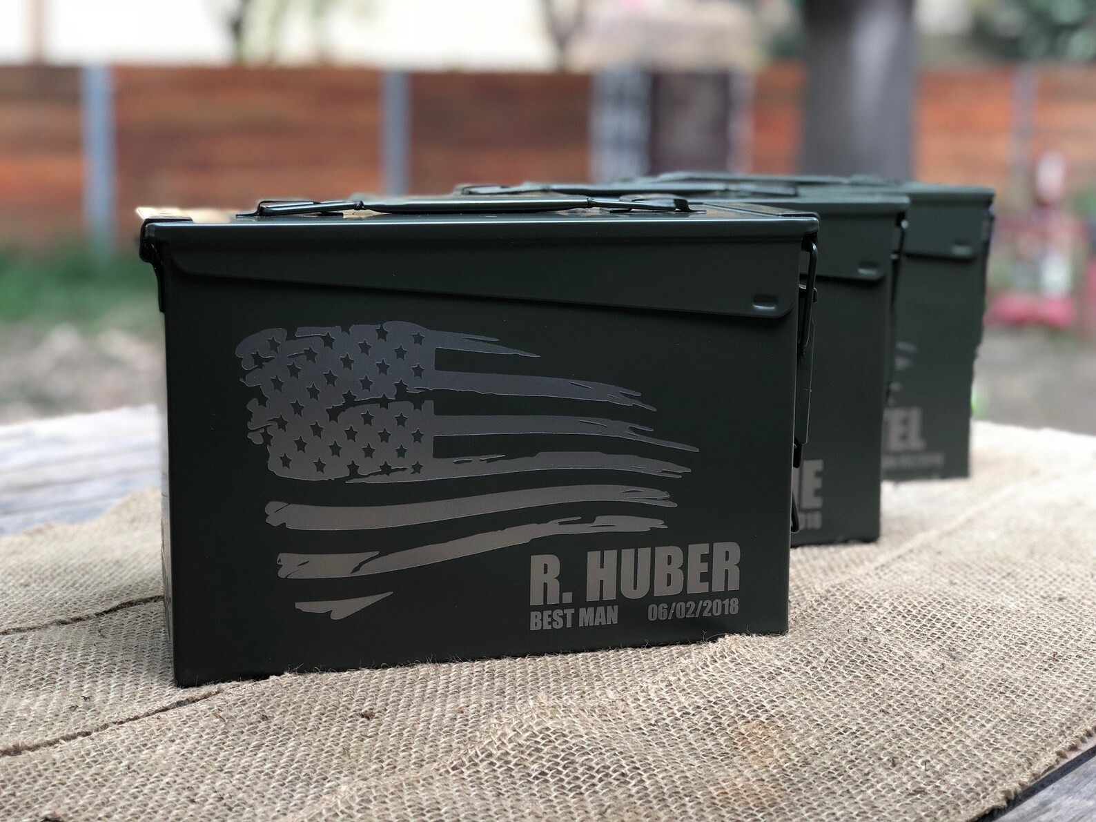 Personalized Engraved Ammo Can Storage Box Custom groomsman Etsy
