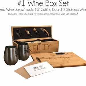 Personalized Realtor Closing Gift Pack , Realtor Closing gift, Thank You Gift, Business Gift, Appreciation gift, 3 Options, Charcuterie Set #1 Wine Box Pack