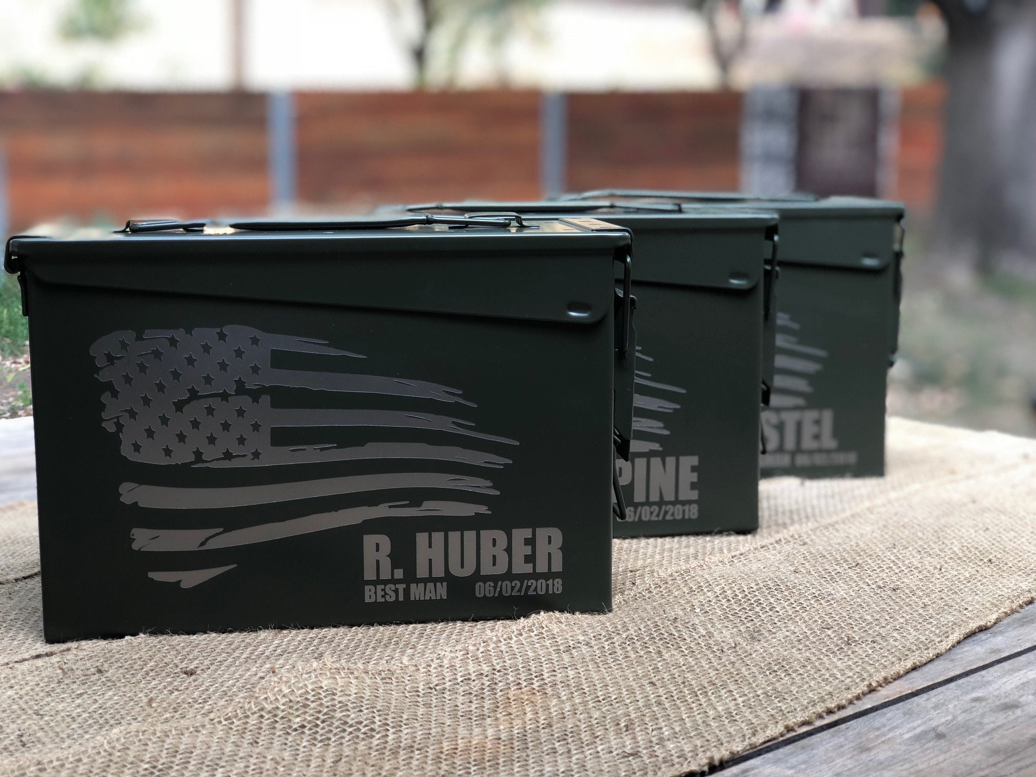 Personalized Engraved Ammo Can Storage Box Custom Fathers Etsy