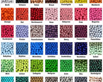 60 wooden beads 10 mm