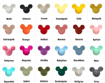 Bear / Mouse Motif Bead Silicone