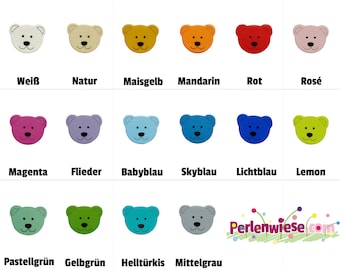 Perle à motif ours petit