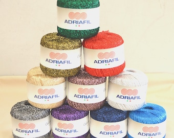Adriafil Odeon Lamé Glitter Knitting Yarn Premium Sparkle Shiny Crochet Knit 25g