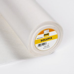 Vlieseline Vilene Solufix Self Adhesive Embroidery Backer Soluble Stabiliser 45cm x 1 METRE