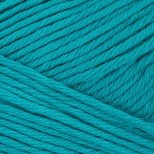 May include: Teal blue yarn skein, a close-up of the yarn showing the texture and color.
