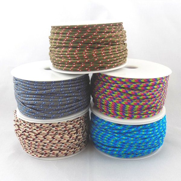 3mm Paracord Micro Cord Bushcraft Survival Craft Bracelet Lanyard Camping Lace