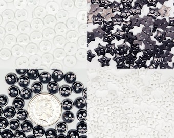 7mm Mini Buttons Micro Button for Tiny Dolls Clothes Scrapbooking Craft 25PCS