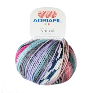 50g Adriafil Knitcol DK Self-Striping Machine Washable Merino Knitting & Crochet Wool Yarn image 6