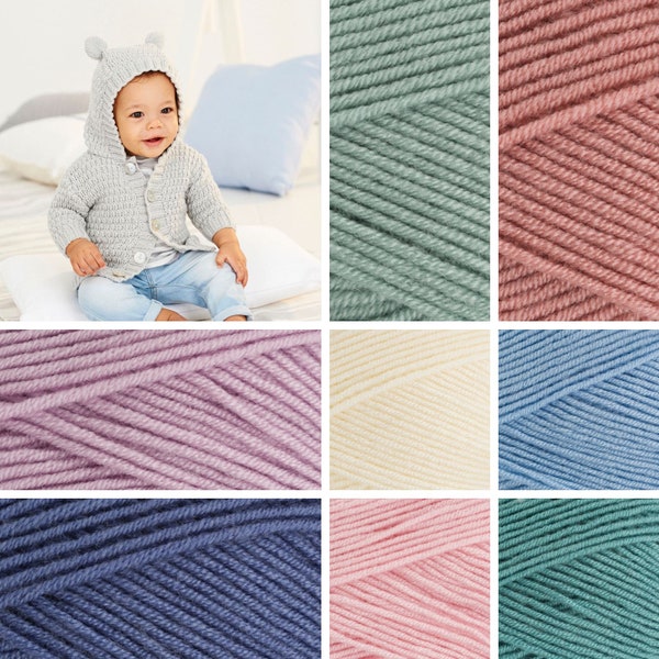 Stylecraft Bambino Premium Acrylic Yarn - Baby Knitting Crochet - 100g balls