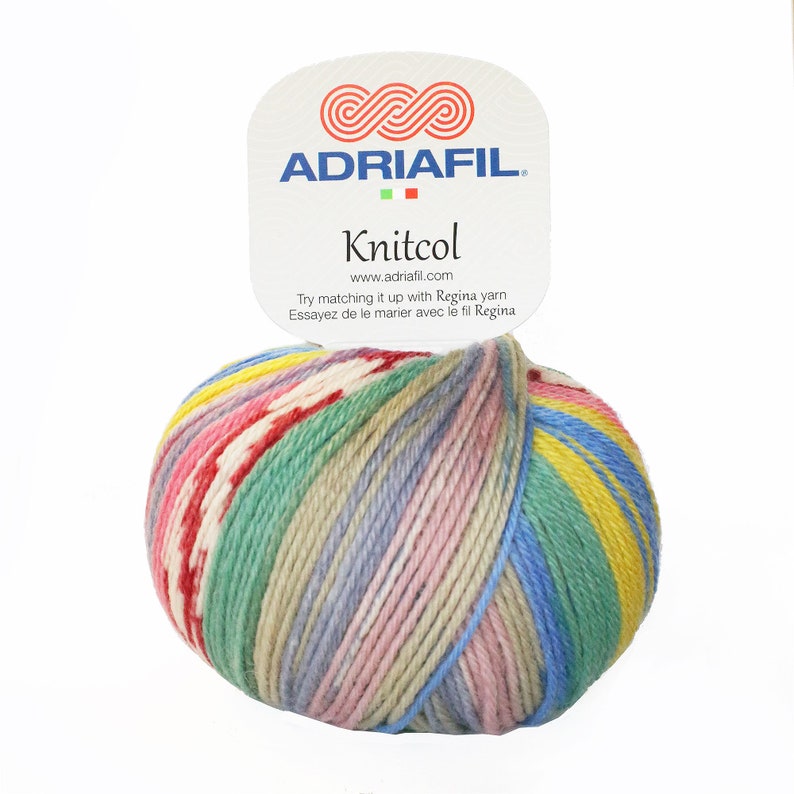 50g Adriafil Knitcol DK Self-Striping Machine Washable Merino Knitting & Crochet Wool Yarn image 7