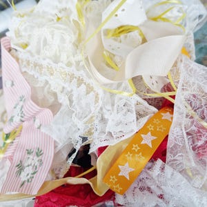 Band Spitze Organza Craft Fabric Scrap Pack Strukturierte Offcuts Nähen Reste Tasche