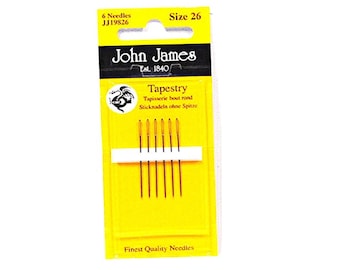 John James Tapestry Sewing Needles for Needlepoint Wool Stainless Steel Needle