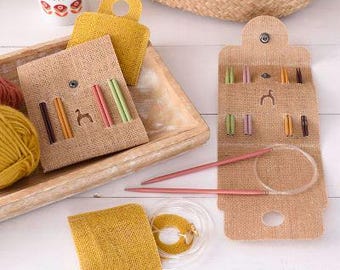 Pony Interchangeable Knitting Needles 3 4 4.5 5mm with 2 Cables and Connector
