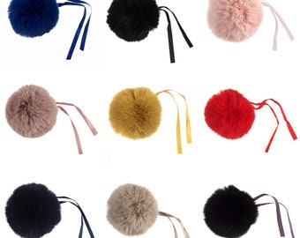 Trimits Faux Fur Pom Poms | For Hats Beanies Garlands Keychains