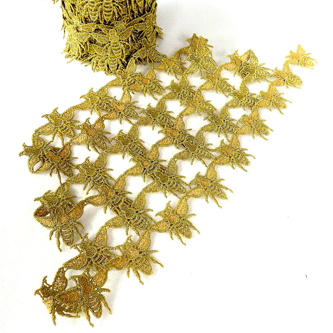 Honey Bee Gold Sew-on Trimming - 35mm - by the Metre - Etsy