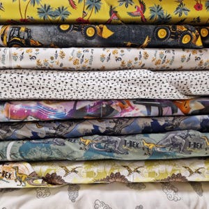 Cotton Jersey Fabric Elastane Stretch Knit Material for Dress Making HALF METRES