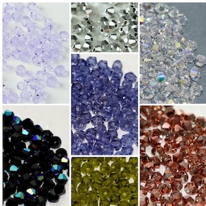 3mm Beads Preciosa Crystal Glass Bicones - 40 Bead Pack