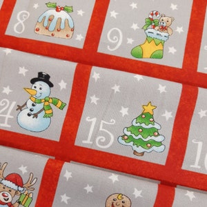 Santa Easy Fold Up Advent Calendar Panel Make Your Own Christmas Calendar image 6