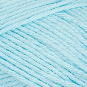 May include: A skein of light blue yarn.