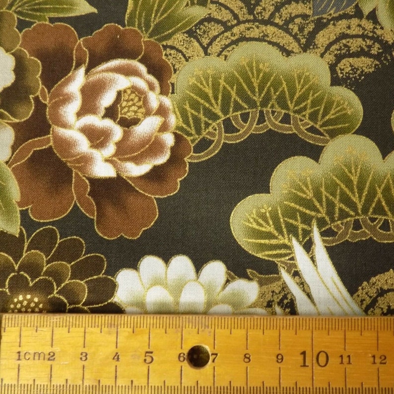 100 Cotton Fabric Fat Quarters Japanese Crane Bird Parasol Etsy UK