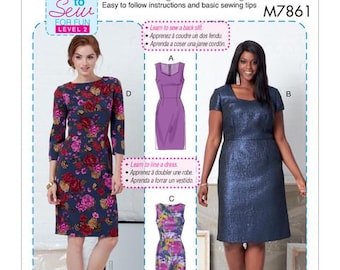 McCalls SEWING PATTERN M7861 Womens Dresses B5 (8-16) RR (18W-24W) Out Of Print