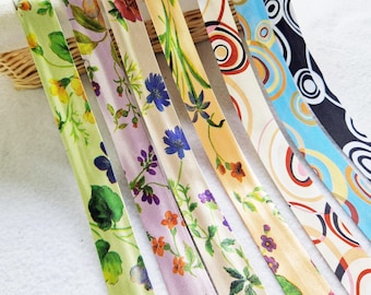 Satin Bias Binding Print Single Fold Sewing Bunting Tape 7/8" Wide x 3 METRES