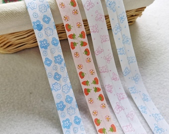 Cotton Bias Binding Print Single Fold Sewing Bunting Tape 1.5" Wide x 5 METRES