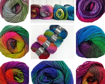 100g Ball Cygnet Boho Spirit Acrylic Knitting Crochet Yarn Worsted DK Aran Variegated Gradient Stripe Wool