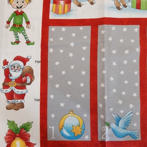 Santa Easy Fold Up Advent Calendar Panel Make Your Own Christmas Calendar image 5