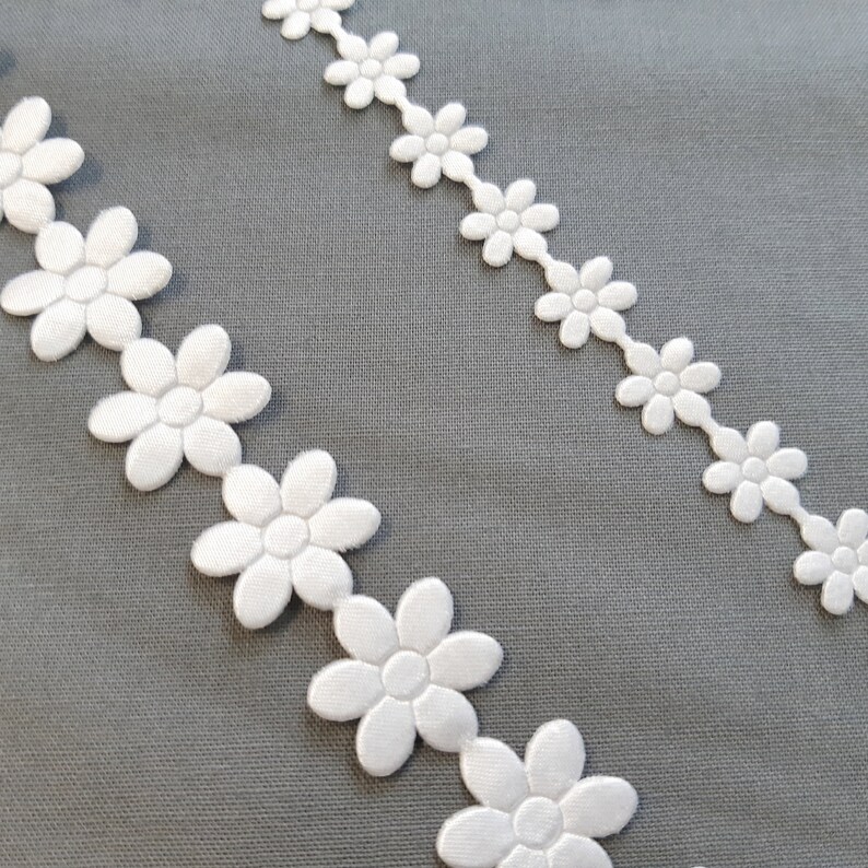 Daisy Flower Ribbon Trim Decorative Trimming Edging Floral Etsy UK