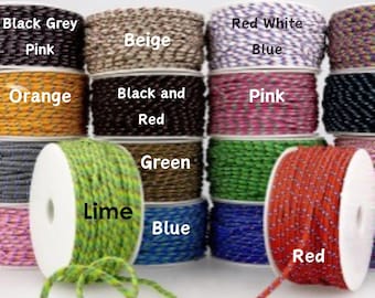 3mm Paracord Micro Cord Bushcraft Survival Craft Bracelet Lanyard Camping Lace | 4 Metres