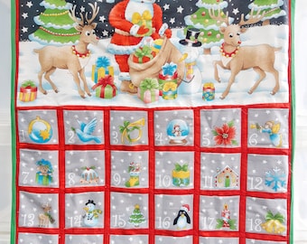 Santa Easy Fold Up Advent Calendar Panel - Make Your Own Christmas Calendar