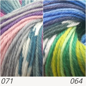 50g Adriafil Knitcol DK Self-Striping Machine Washable Merino Knitting & Crochet Wool Yarn image 3