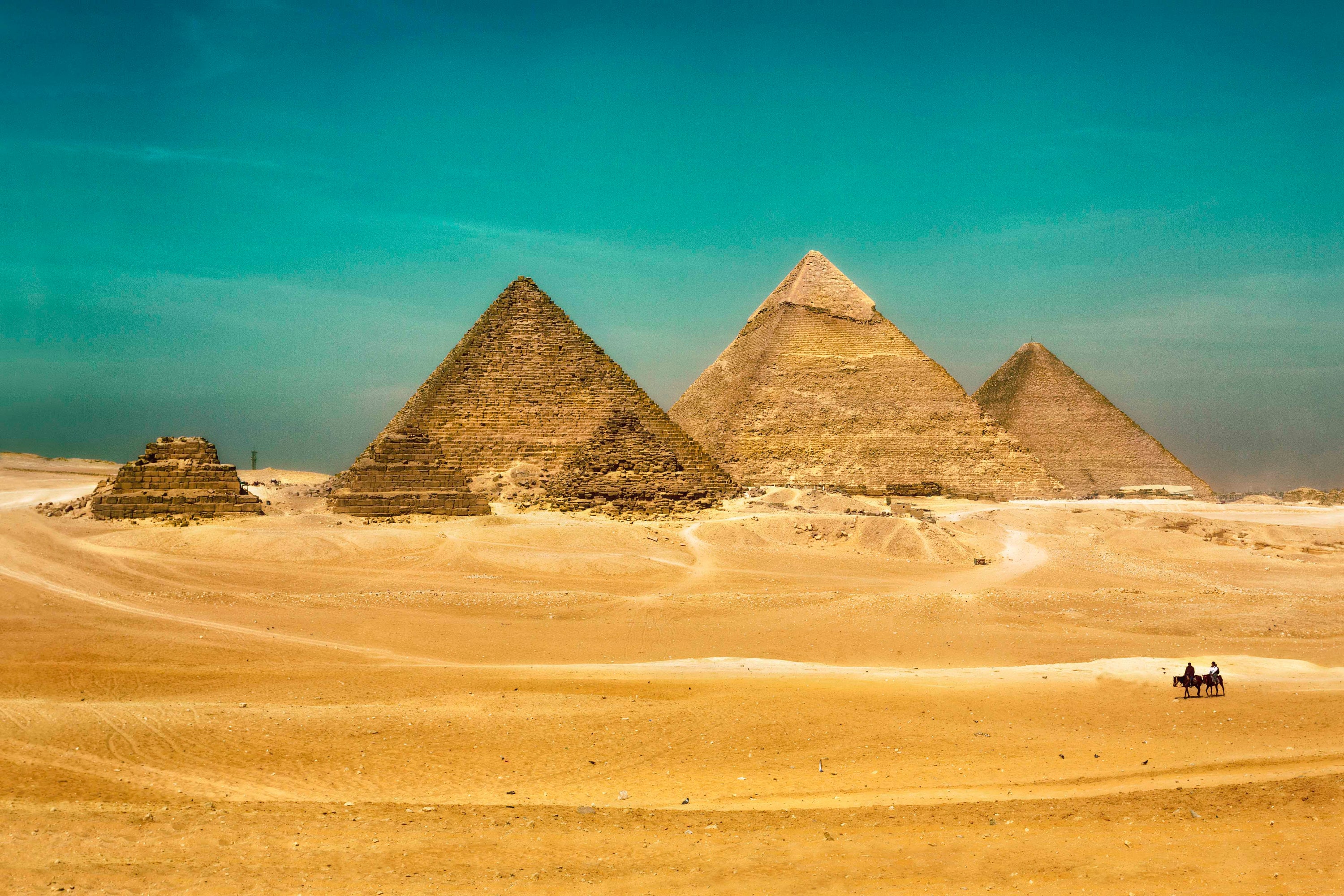 Egypt, the Great Pyramids, Metal Print, Egypt Photography, Giza