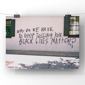 Voices of Justice: Black Lives Matter - Graffiti Photo Print