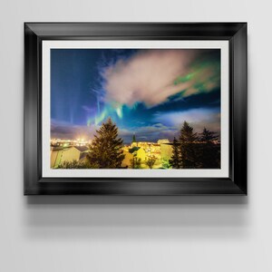 Northern Lights, Aurora Borealis, Iceland, Astrophotography, Night Sky, Large Wall Art Print, Decor, Fine Art Photography- Spellbound