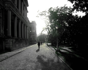 Istanbul, Turkey, Dolmabahce Palace, Photography, Turkey Photograph, Lone Man, Grungy, Decor, Print, Fine Art Photography - The Path