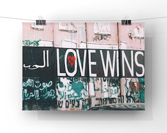 Palestine,Loves Wins, الحب - Photography Print