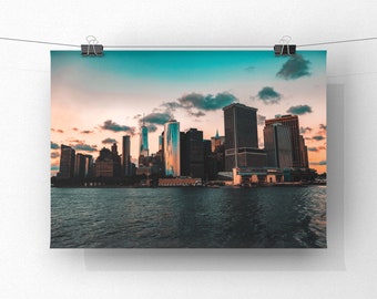 New York City Print, NYC Travel Wall Decor, UNFRAMED, Urban Decor, NYC Photo, Manhattan skyline - Concrete Jungle