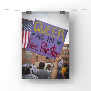 Queer as in Free Palestine - Powerful Intersectional Protest Art - Unframed