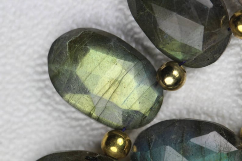 multi flashy Nice 5 x 13 x 21 mm approx 14 piece Full Flashy faceted OVAL LABRADORITE beads size 5 x 9 x 14 Natural Labradorite oval