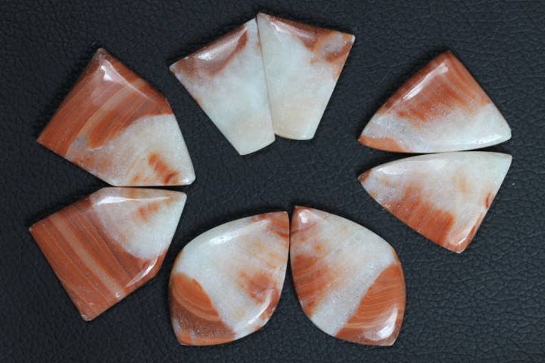 5 x 26 x 40 mm approx quality gemstone 8 piece Multi shape of Red Agate Size 5 x 23 x 27 AAA