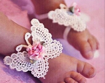 baby ribbon sandals