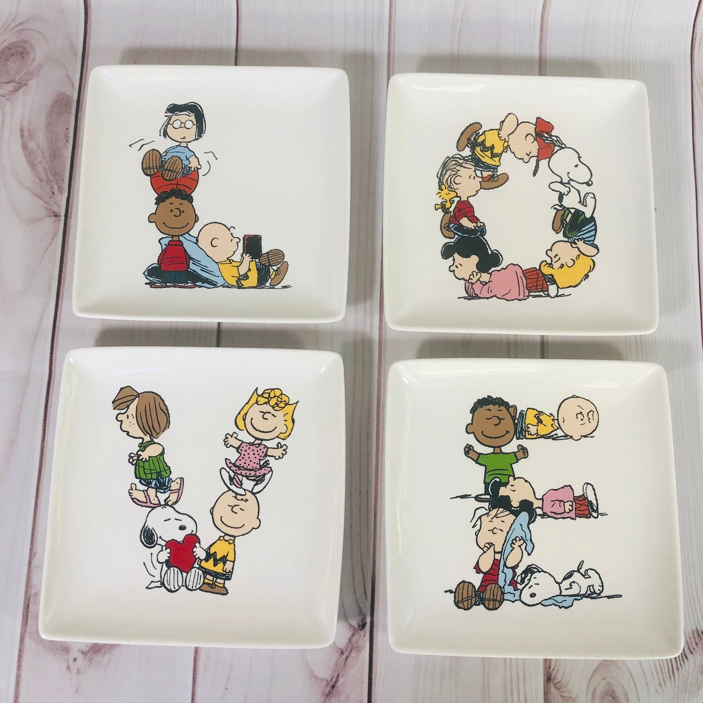 Pottery Barn Peanuts Snoopy Love Valentine's Stoneware