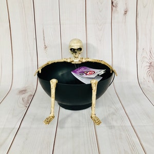 Halloween Animated Light Up Talking Skeleton Candy Bowl Sound Motion Gemmy